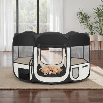 Puppyren van polyester incl. draagtas - zwart, Verzenden, Nieuw
