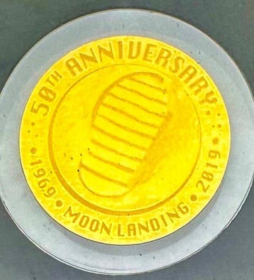 Tsjaad. 3000 Francs 2019, 50th Anniversary of Moon Landing,