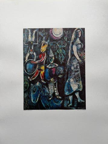 Marc Chagall (1887-1985) - Les amoureux du Cirque