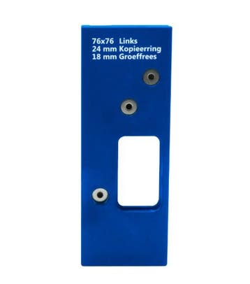 Boormal voor scharnieren ronde hoek 76x76 mm links, Verzenden, Nieuw