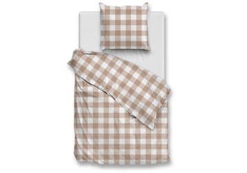 ZoHome Dekbedovertrek Quattro-di-Lino Sandy Beige - 100% Kat, Nieuw