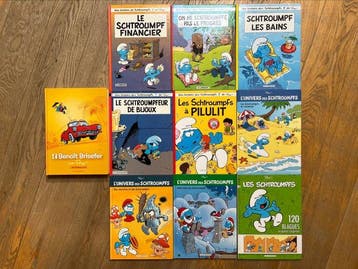 Les Schtroumpfs - 10x C - 10 Album - Eerste druk - 1992/2017, Nieuw