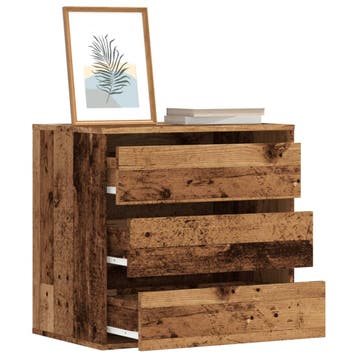 vidaXL Ladekast 60x41x58 cm bewerkt hout oud houtkleurig, Kinderen en Baby's, Verzenden, Nieuw