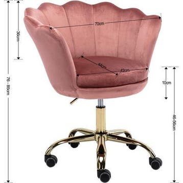 Ergonomische Bureaustoel - Office Chair - Gamestoel - Roze -, Verzenden, Zo goed als nieuw