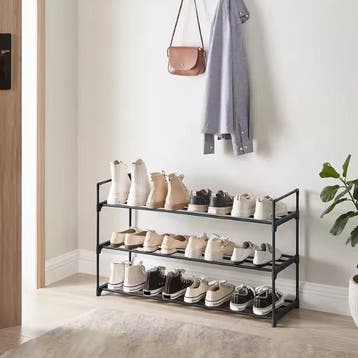 3-laags Metalen Schoenenrek – Stapelbaar voor 12–15 Paar, Verzenden, Nieuw