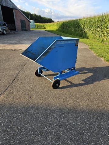 Kiepbak kantelbak spanenbak heftruck 400 liter, Voorzetapparatuur