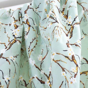 Elegant decoratief stof – Kersenbloesempatronen op een