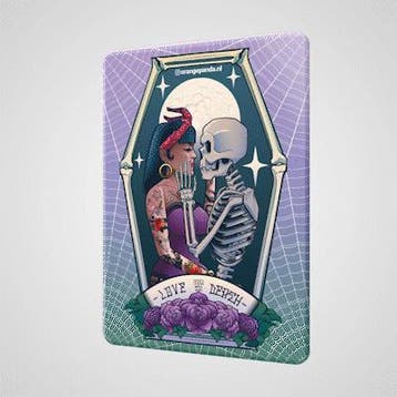 Orange Panda lenticular magnet 3d love you to death, Ophalen of Verzenden, Nieuw