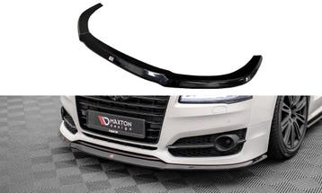 Voorspoiler Audi S8 D4 FL Maxton Glans Zwart, Ophalen of Verzenden, Nieuw