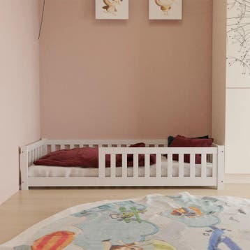 Kinderbed Naya - 80 x 160 cm - Wit, Kinderen en Baby's, Kinderkamer | Bedden, Verzenden, Nieuw