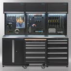 Datona Werkplaatsinrichting PREMIUM met RVS werkblad 204 cm, Ophalen of Verzenden, Nieuw