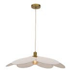 Landelijke hanglamp beige, Nena, Nieuw, Ophalen of Verzenden, Landelijk, 75 cm of meer