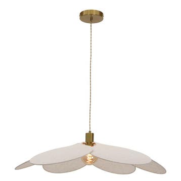 Japandi hanglamp beige, Nena, Ophalen of Verzenden, Nieuw, Japandi