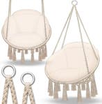 Tillvex® Hangstoel - Binnen & Buiten - Tot 200kg - Beige, Verzenden, Zo goed als nieuw