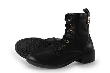 Mustang Veterboots in maat 39 Zwart, Kleding | Dames, Verzenden, Zwart, Overige typen, Zo goed als nieuw