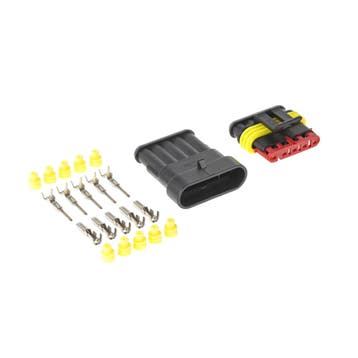 Hermetische connector set - 12 tot 24 Volt - 5 pin, Auto-onderdelen, Ophalen of Verzenden, Nieuw