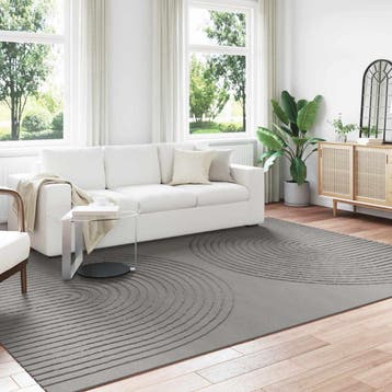vidaXL Vloerkleden Rechthoekig GALATI Grijs 340 x 240 cm, Verzenden, Nieuw, Grijs