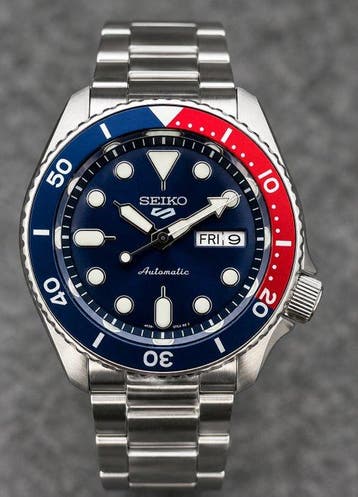 Seiko - 5 Sports Pepsi - Zonder minimumprijs - SRPD53K1 -
