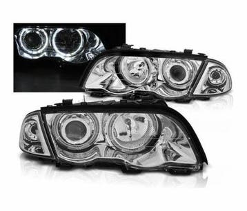 Koplampen BMW E46 98-01 Sedan/Touring Angel eyes LED, Ophalen of Verzenden, Nieuw