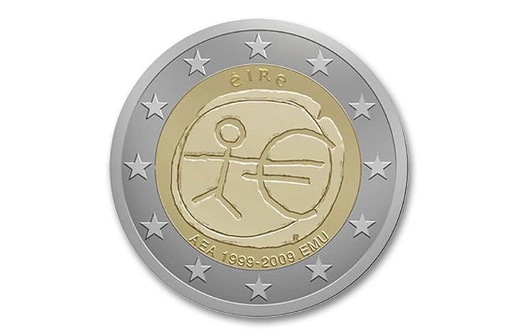 2 euro E.M.U. 2009 - Ierland, Postzegels en Munten, Munten | Europa | Euromunten, Verzenden