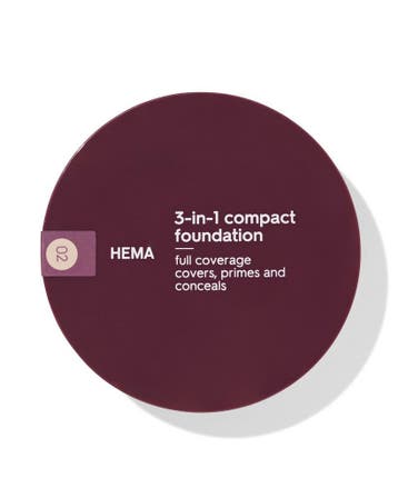 HEMA 3-in-1 compact foundation 02, Verzenden, Nieuw