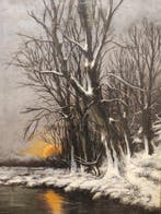 Escuela Impresionista (XIX-XX) - Atardecer de Invierno