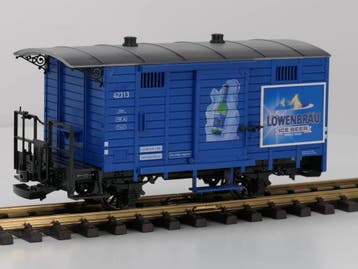 LGB 42313 Löwenbräu ICE BEER-Wagen (Goederenwagons), Overige typen, Ophalen of Verzenden, Zo goed als nieuw, LGB