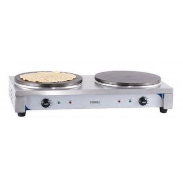 Crepes maker dubbel RVS elektrisch | 2x 2.2kW | Gietijzeren, Verzenden, Nieuw in verpakking