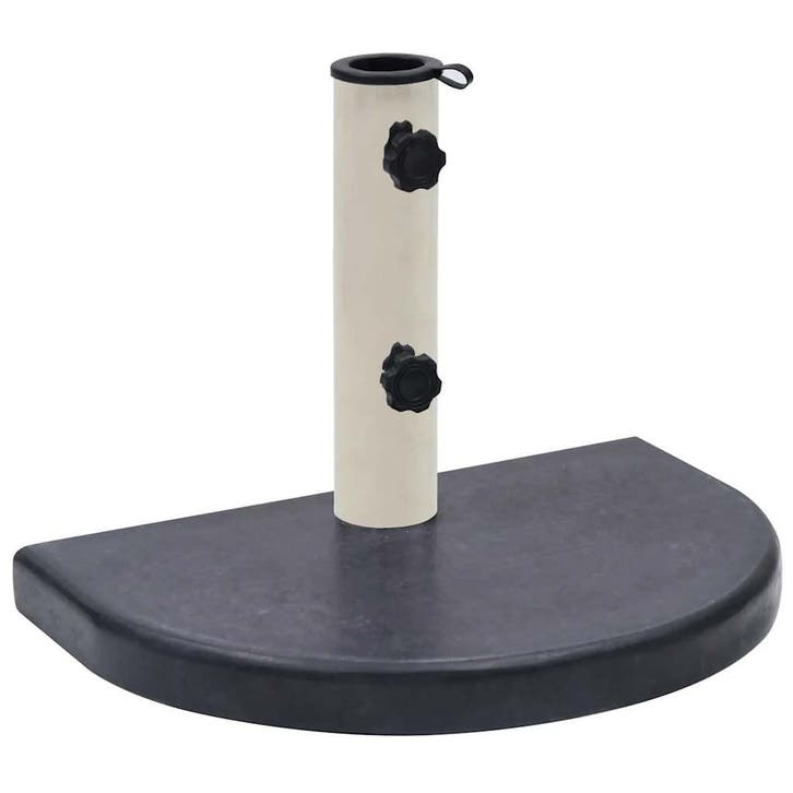 vidaXL Parasolvoet 40x28x4 cm graniet zwart, Tuin en Terras, Parasols, Parasolvoet, Nieuw, Minder dan 1 meter, Verzenden