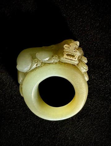 Duim ring - Jade - China - Eind 20e eeuw, Antiek en Kunst