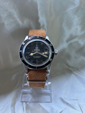 titus - calypsomatic 5913 MK2 - Vintage Divers Révisée -, Nieuw
