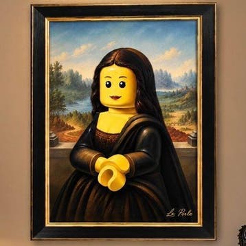 Lego Merchandise - Le Perle - La Gioconda in Mattoncini -, Nieuw