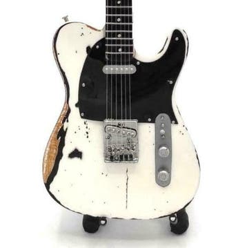 Miniatuur replica Fender gitaar - Rick Parfitt - Status Quo, Ophalen of Verzenden, Nieuw, Pop, Beeldje of Miniatuur