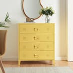 Ladekast Hämeenlinna commode met lades 92x80x40 cm geel [en., Verzenden, Nieuw