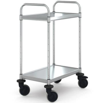Serveerwagen | VARIOCART | RVS | 2 Niveaus (EN600x400) |, Verzenden, Nieuw in verpakking