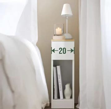 Set van 2 Smalle Nachtkastjes met Lade – Modern en Compact, Verzenden, Nieuw