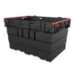 Nestbare Stapelbak, 600x400x360 mm, euronorm, zwart, Gebruikt, 40 tot 60 cm, 50 tot 75 cm, Bak of Kist