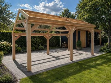 Veiling - Douglas kapschuurframe - 280x600x290cm, Nieuw