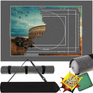 Malatec Puzzelmat met Opbergtas en Pomp - Ideaal voor Puz..., Ophalen of Verzenden, Nieuw