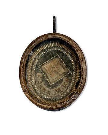 Relikwie - Metaal, Glas, Textiel - 1800-1850 - Sint-Anna,