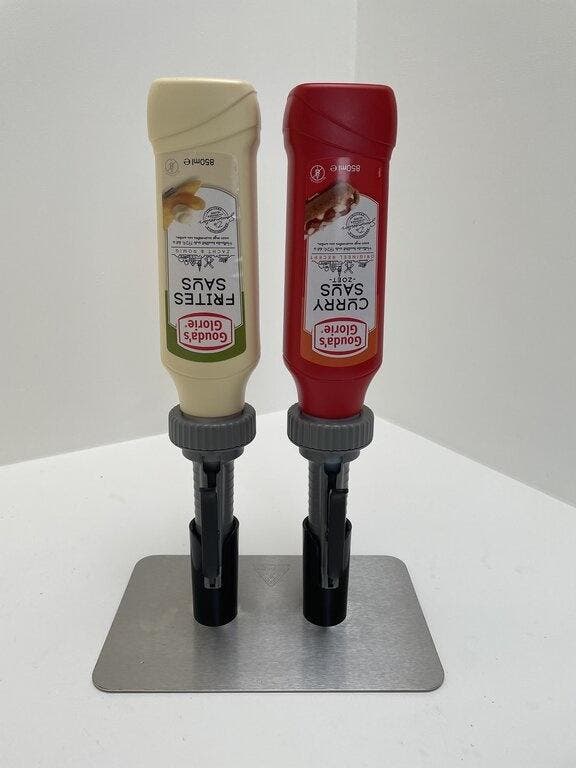 2 Goudas Sausdispensers| 850 ML HorecaTraders, Zakelijke goederen, Horeca | Keukenapparatuur, Verzenden