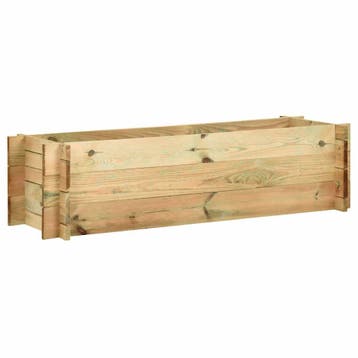 vidaXL Plantenbak 120 cm geïmpregneerd grenenhout, Tuin en Terras, 100 cm of meer, Verzenden, Nieuw, Hout