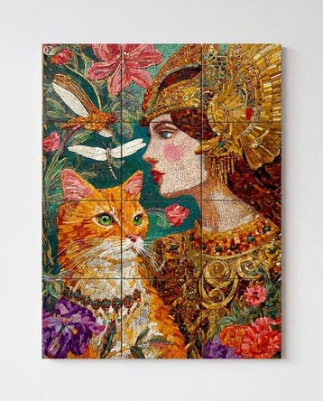 Kleury.art - [XL Ceramic Tiles Composition] The Empress &