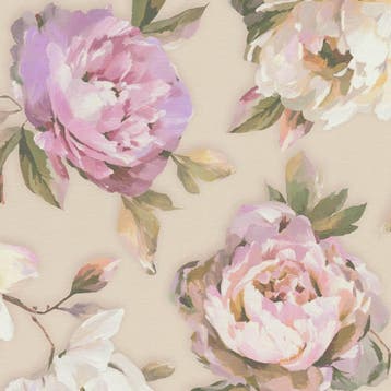 Profhome 396081-GU Bloemen behang floral mat purper, Verzenden