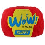 Katia WOW Fluffy - 94 Rood - Mohair-Look Acryl/Wol Garen, Hobby en Vrije tijd, Breien en Haken, Ophalen of Verzenden, Nieuw