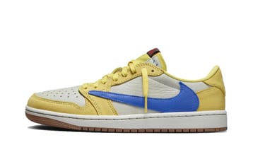 Jordan 1 Retro Low OG SP Travis Scott Canary (W), Kleding | Dames, Schoenen, Nieuw