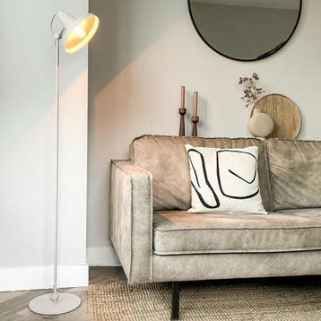 Rietveld Vloerlampen - Creme, Beige, Zand - Metaal, Verzenden, Nieuw