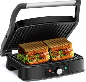 Tosti apparaat - Tosti ijzer - Contactgrill - Grill apparaat, Verzenden, Zo goed als nieuw