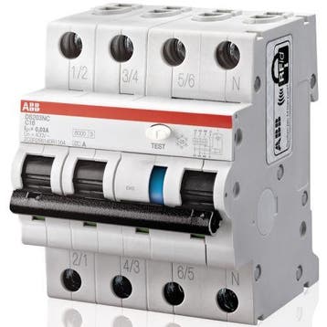 ABB Aardlekautomaat 3P+N B20A 300mA DS203NC B20 A300, Ophalen of Verzenden, Nieuw