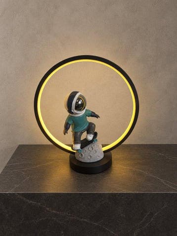 Lamp - Decoratieve LED-tafellamp – Astronaut op skateboard